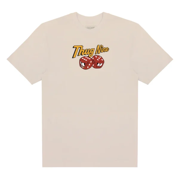 262880-3 CAMISETA THUG NINE OG DICES CREME