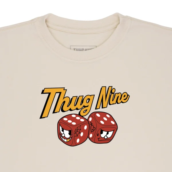 262880-4 CAMISETA THUG NINE OG DICES CREME