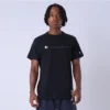 CAMISETA CHAMPION LOGO BORDADO MALHAO PRETA/VERDE