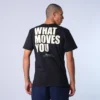 CAMISETA CHAMPION WHAT MOVES YOU SCRIPT PRETA