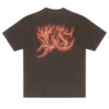 CAMISETA PLANO C FLAMES MARROM