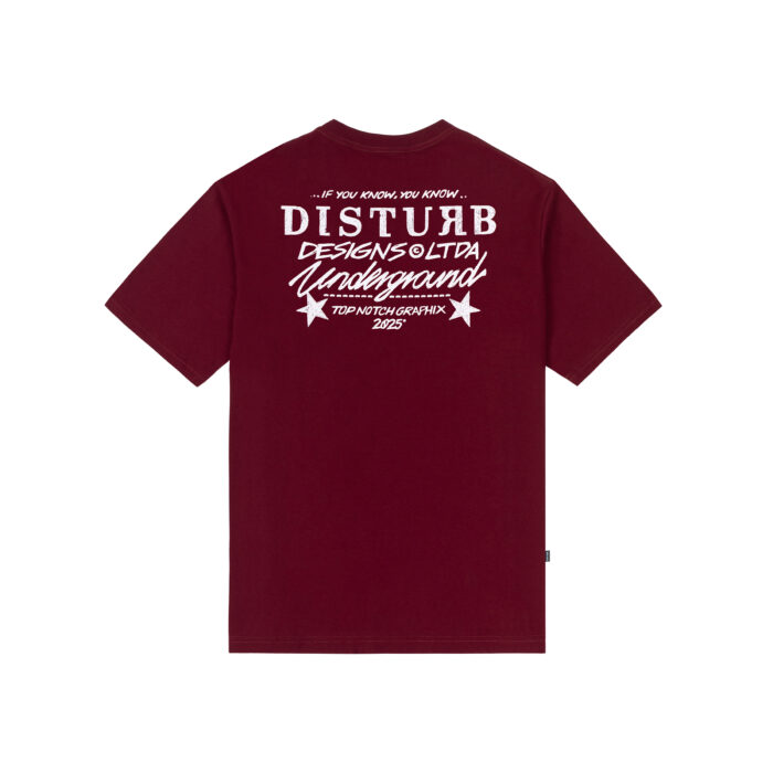 CAMISETA DISTURB BALL PEN BORDO