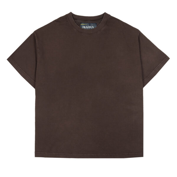 CAMISA ASSINATURA C2 FRENTE MARROM 2 CAMISETA BARRA CREW ASSINATURA PATCH ESTONADA MARROM