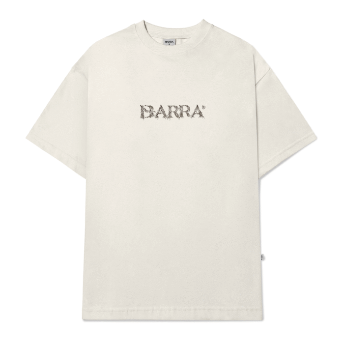 CAMISETA BARRA CREW BARRA LOGO RAIZES OFF WHITE