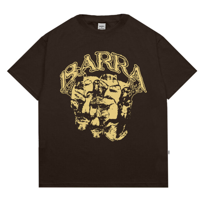 CAMISETA BARRA CREW MASCARADOS MARROM