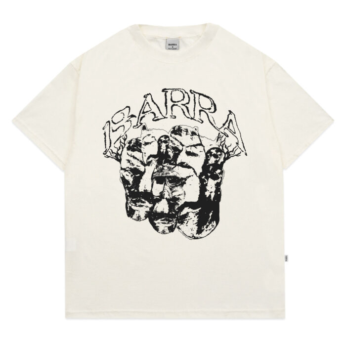 CAMISETA BARRA CREW MASCARADOS OFF WHITE
