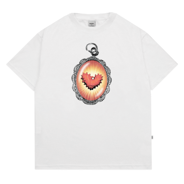 CAMISA MEDALHAS BRANCA FRENTE CAMISETA BARRA CREW MEDALHAS BRANCA