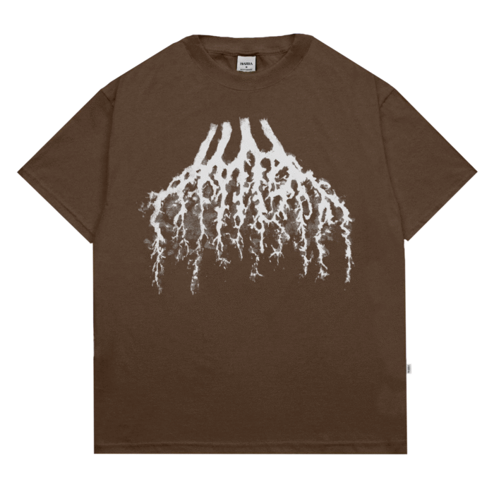 CAMISETA BARRA CREW RAIZES MARROM