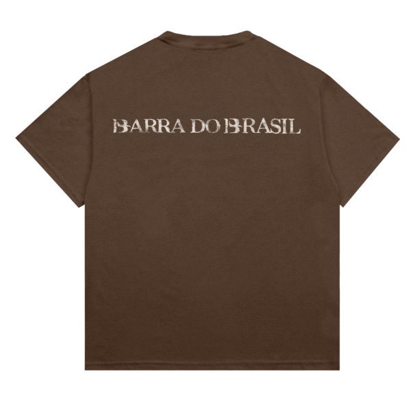 CAMISA RAÍZES MARROM VERSO CAMISETA BARRA CREW RAIZES MARROM