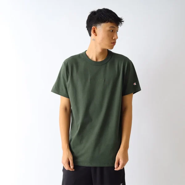 GT220B-Y08541-2-449.jpg CAMISETA CHAMPION M C CHAMPION HERITAGE VERDE MILITAR