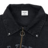 JAQUETA JEANS BARRA CREW MASCARADOS ESTONADA PRETA