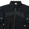 JAQUETA JEANS BARRA CREW MASCARADOS ESTONADA PRETA