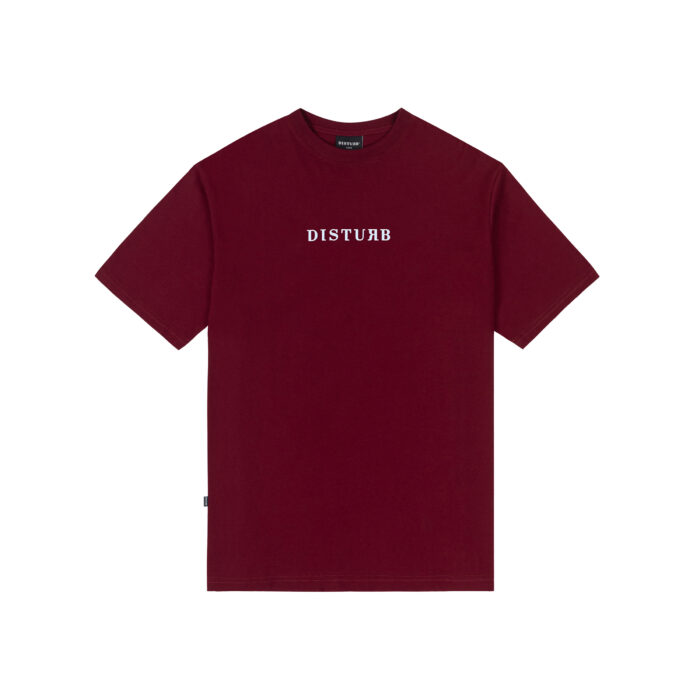 CAMISETA DISTURB LOGO BORDO