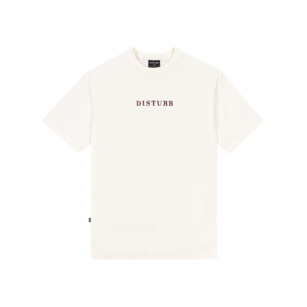 Logo T-shirt in Off-white CAMISETA DISTURB LOGO OFF WHITE