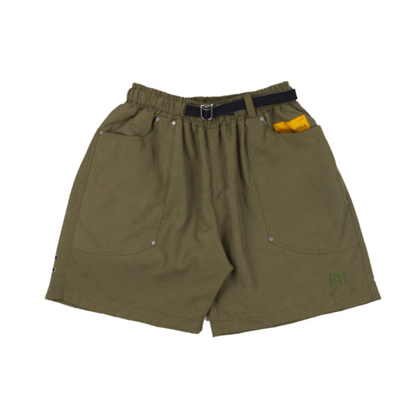 SHORT B LOGO VERDE FRENTE SHORT BARRA CREW B LOGO VERDE