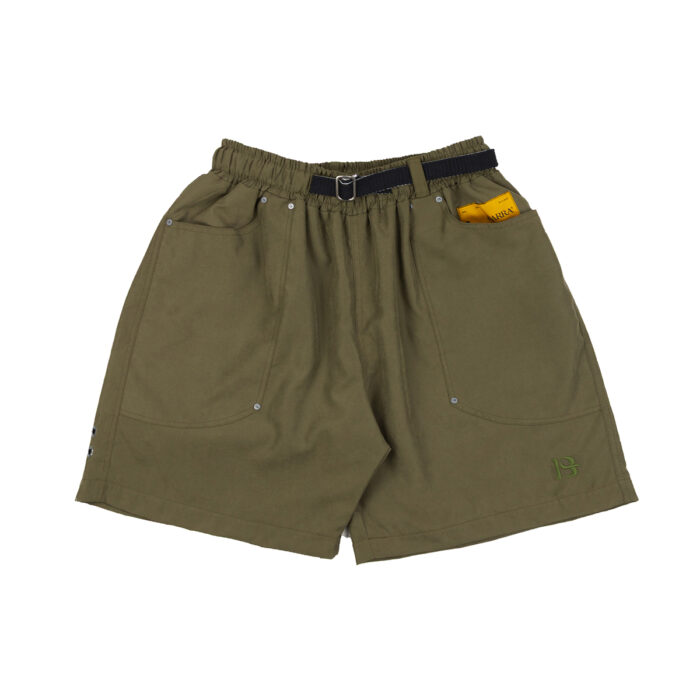 SHORT BARRA CREW B LOGO VERDE