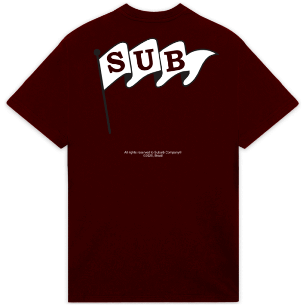 SUBURB ENTREGA S2 25 - 5552 BORDO COSTA CAMISETA SUBURB COMPANY FLAG SUB BORDO