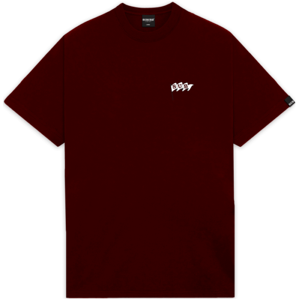 SUBURB ENTREGA S2 25 - 5552 BORDO FRENTE CAMISETA SUBURB COMPANY FLAG SUB BORDO