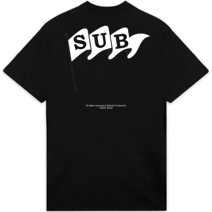 CAMISETA SUBURB COMPANY FLAG SUB PRETA
