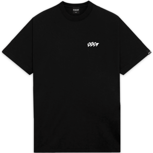 SUBURB ENTREGA S2 25 - 5552 PRETO FRENTE CAMISETA SUBURB COMPANY FLAG SUB PRETA