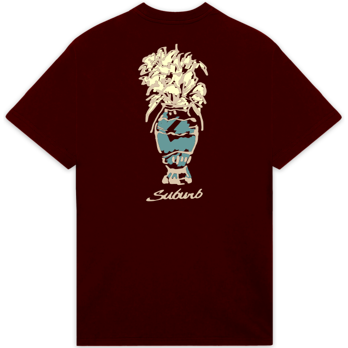 CAMISETA SUBURB COMPANY BOTANIC BORDO