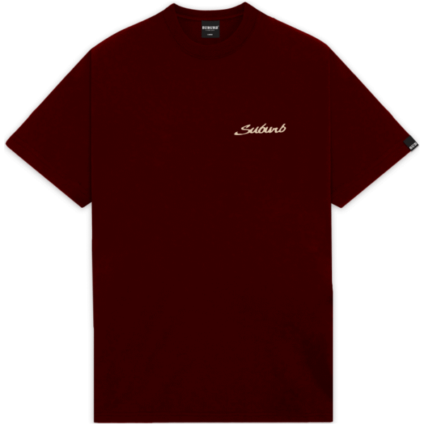 SUBURB ENTREGA S2 25 - 5554 BORDO FRENTE CAMISETA SUBURB COMPANY BOTANIC BORDO