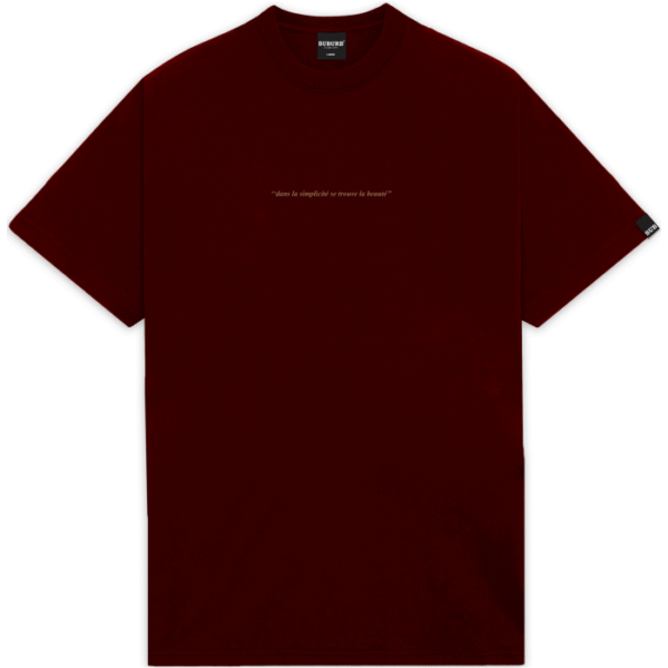 SUBURB ENTREGA S2 25 - 5555 BORDO FRENTE CAMISETA SUBURB COMPANY PARIS BORDO