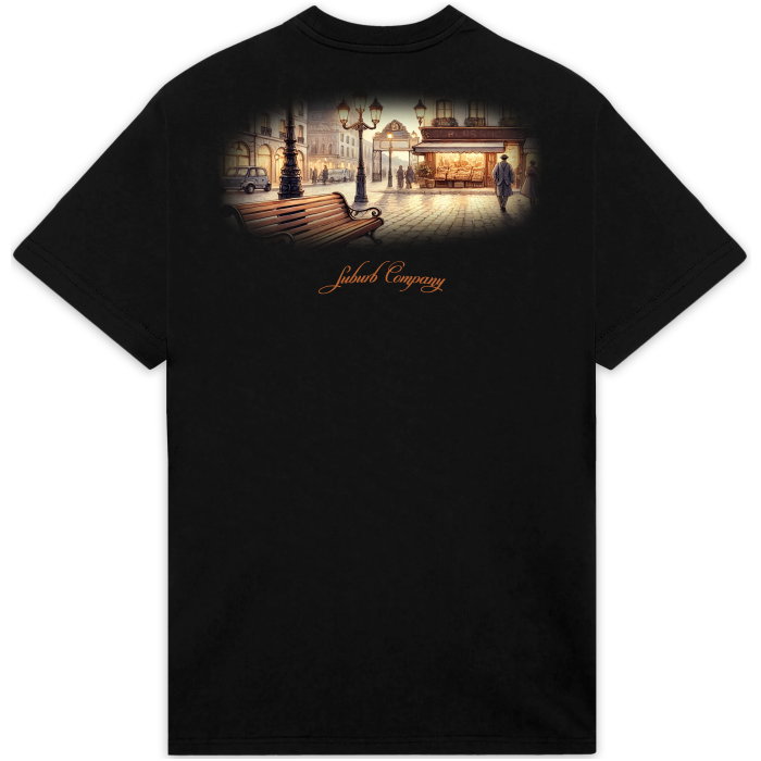 CAMISETA SUBURB COMPANY PARIS PRETA