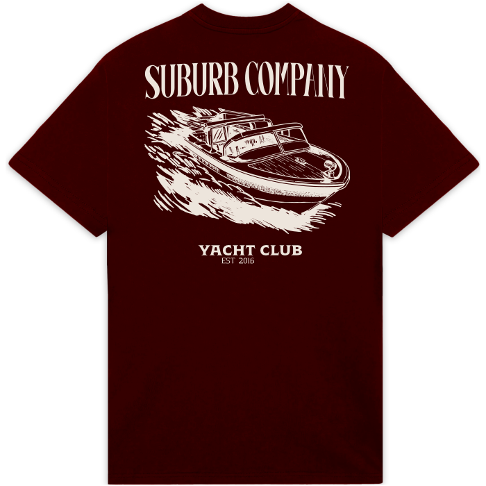 CAMISETA SUBURB COMPANY YACHT BORDO