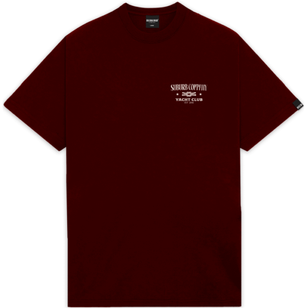 SUBURB ENTREGA S2 25 - 5557 BORDO FRENTE CAMISETA SUBURB COMPANY YACHT BORDO