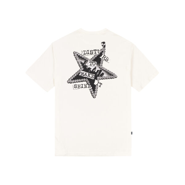 Shiny T-shirt in Off-white Back CAMISETA DISTURB SHINY OFF WHITE