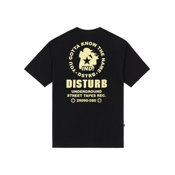 Street Tapes T-shirt in Black back CAMISETA DISTURB STREET TAPES PRETA
