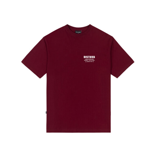 Street Tapes T-shirt in Burgundy CAMISETA DISTURB STREET TAPES BORDO