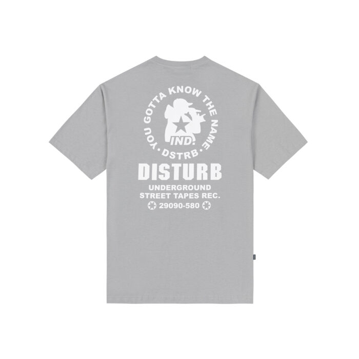 CAMISETA DISTURB STREET TAPES CINZA