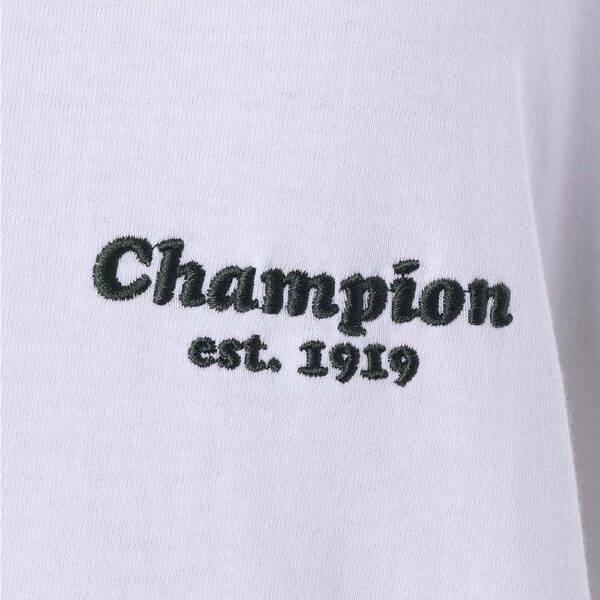T21BL 586KRB-4-455 CAMISETA CHAMPION BICOLOR EST BRANCA/VERDE