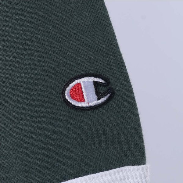 T21BL 586KRB-5-456 CAMISETA CHAMPION BICOLOR EST VERDE/BRANCA