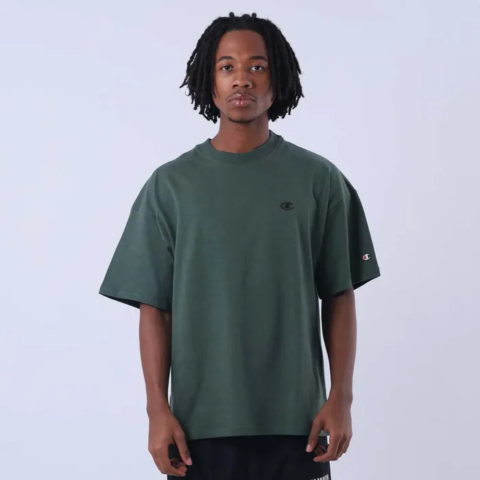 CAMISETA OVERSIZED CHAMPION C LOGO SURTON VERDE MILITAR