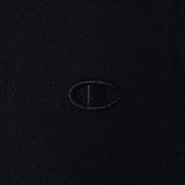 T79188B-CLOGEVA-4-009 CAMISETA OVERSIZED CHAMPION C LOGO SURTON PRETA