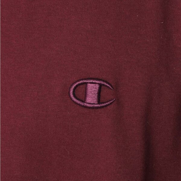 T79188B-CLOGEVA-4-180 CAMISETA OVERSIZED CHAMPION C LOGO SURTON BORDO