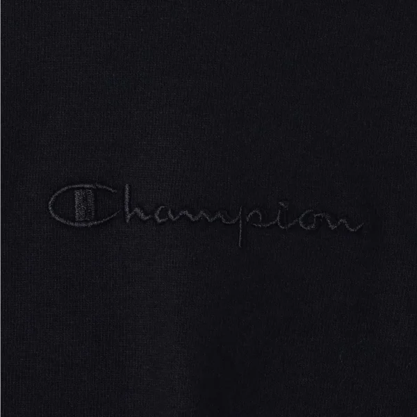 T79188B Y08541-4-009 CAMISETA OVERSIZED CHAMPION MINI SCRIPT SURTON PRETA