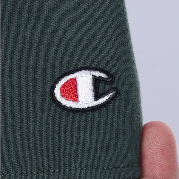 T79188B Y08541-6-449 CAMISETA OVERSIZED CHAMPION MINI SCRIPT SURTON VERDE MILITAR