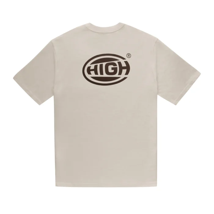 CAMISETA HIGH DROPPED BEGE