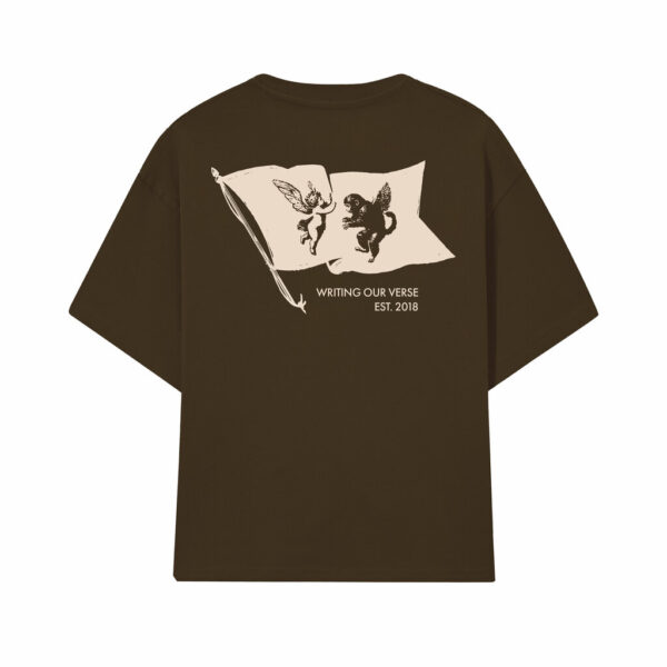 CAMISETA MIDAS TOUCH MIDAS FLAG BOXY MARROM