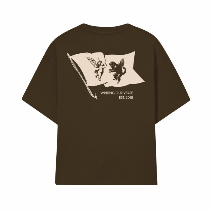 CAMISETA MIDAS TOUCH MIDAS FLAG BOXY MARROM