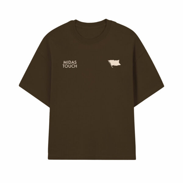 CAMISETA MIDAS TOUCH MIDAS FLAG BOXY MARROM