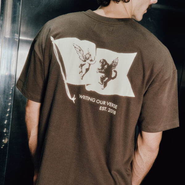 CAMISETA MIDAS TOUCH MIDAS FLAG BOXY MARROM
