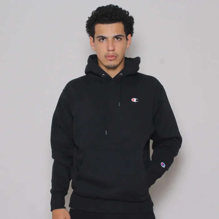 MOLETOM CHAMPION C LOGO PRETO
