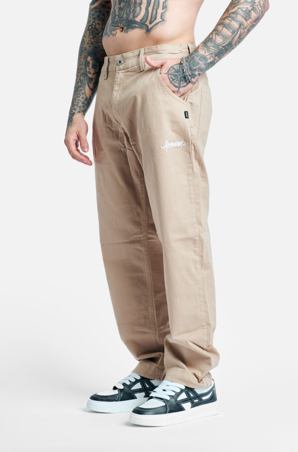 CALÇA RETA APPROVE BASIC BEGE