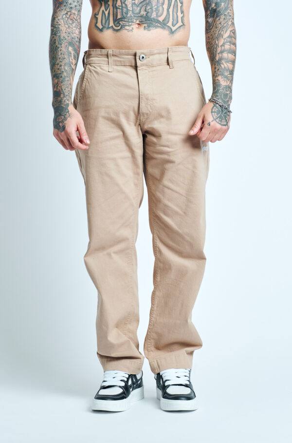 CALÇA RETA APPROVE BASIC BEGE
