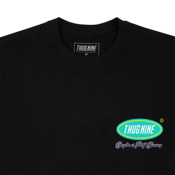 262778-3 CAMISETA THUG NINE PAINT SERVICES PRETA